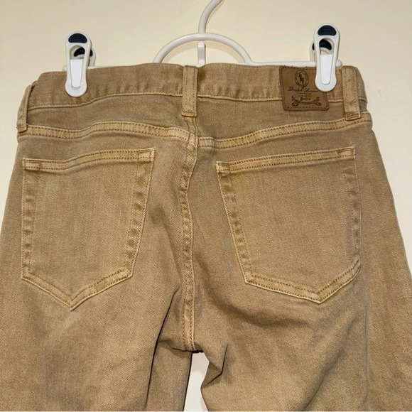Women’s Unisex Vintage Lauren Ralph  Lauren Khaki Colour Skinny Jeans Size: 29 - Picture 13 of 16